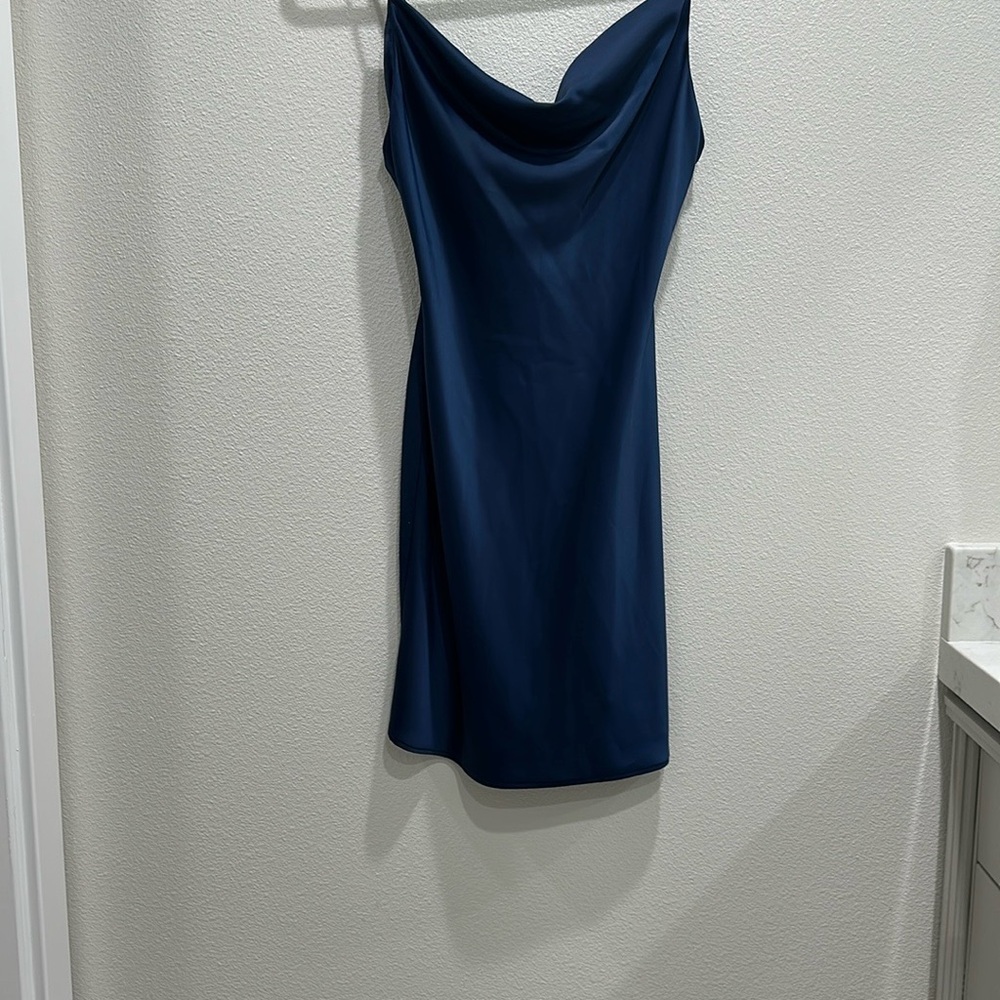Urban Outfitters Cowl Neck Blue Women's Dress